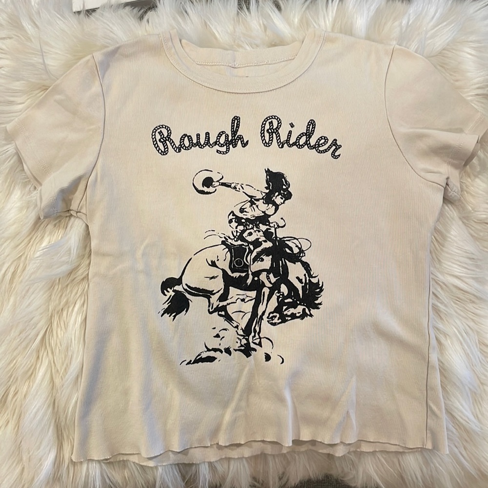 j. galt - cream rough rider tee